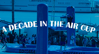 A decade in the air tournament with new sport Bossaball