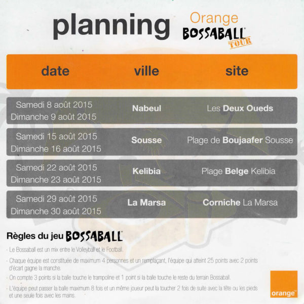 Orange brand activation with new sport Bossaball Tunisia
