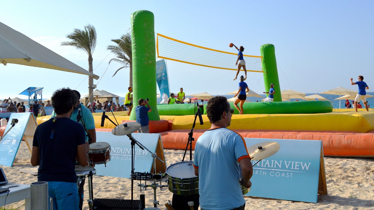 Bossaball Mountain View Egypt New sports Hybrid sports Volleyball Soccer Football Gymnastics Music Capoeira Bossa Nova