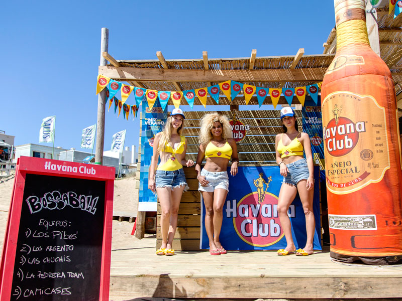 Rum brand activation Havana Club Bossaball